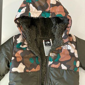 The North Face baby camo puffer jacket